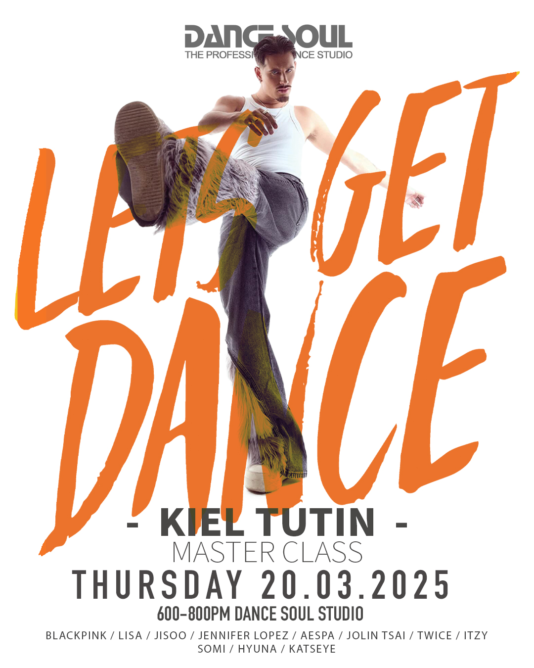 2025 Kiel Tutin DANCE SOUL Master Class 海報